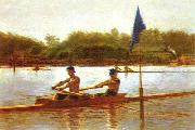 Thomas Eakins Biglen Brothers, Turning the Stake oil painting on canvas